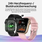Top Performance Smartwatch mit Gesundheitstracking / IP67 Wasserdichtigkeit / 7 Tage Akkulaufzeit / 100 Sportmodi – Bild 7