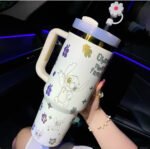 🔥40OZ Stitch Cup 1200ML 🥰 Straw Topper as Free Gift🎁 – Bild 12
