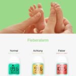 Berührungsloses Infrarot-Thermometer für Babys & Erwachsene / Stirn- und Ohrenthermometer / Medizinischer Standard / Schnelle und genaue Ergebnisse in 1 Sekunde / Mit Fieberalarm und 4-in-1 Messungen – Bild 5