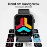 Top Performance Smartwatch mit Gesundheitstracking / IP67 Wasserdichtigkeit / 7 Tage Akkulaufzeit / 100 Sportmodi – Bild 3